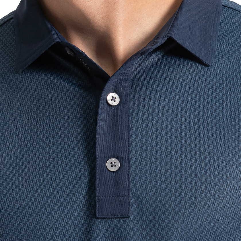 FootJoy Star Geo Jacquard Polo - Navy