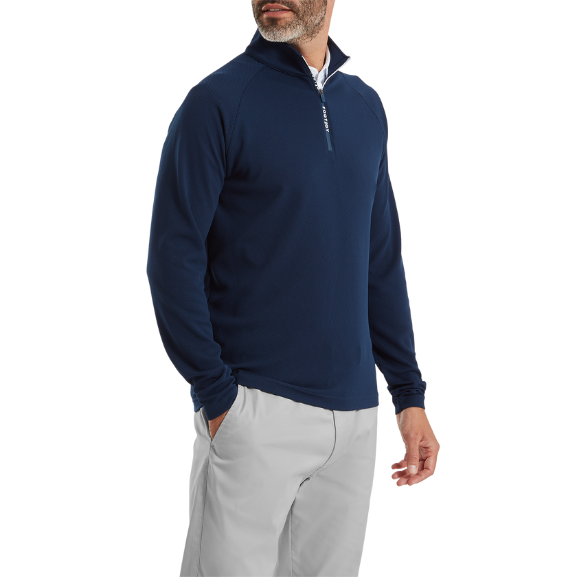 FootJoy Wordmark Chill-Out Pullover - Navy