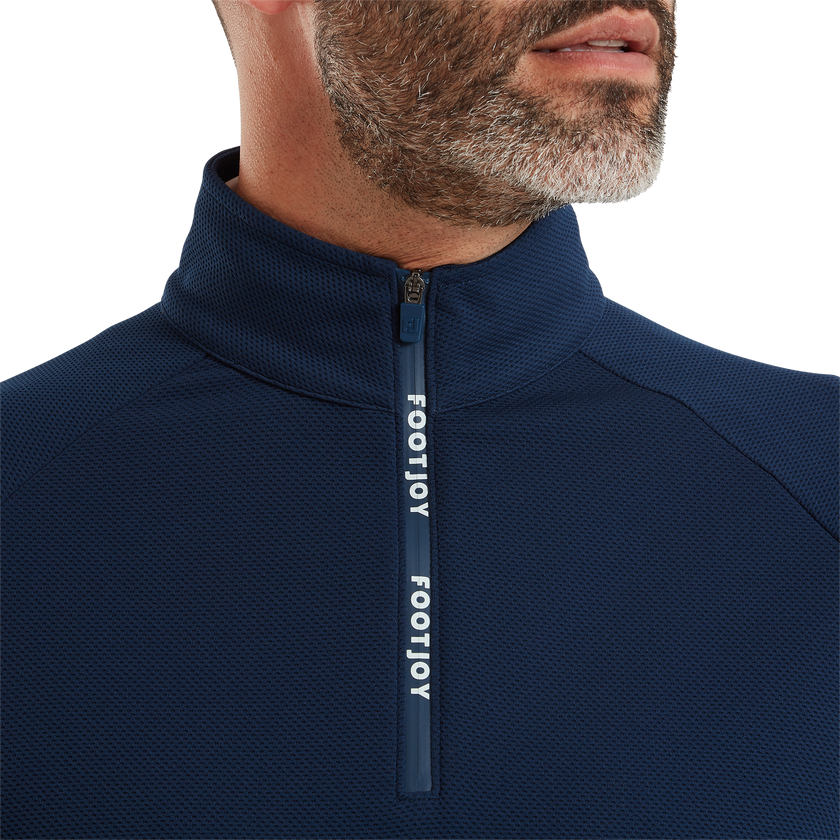 FootJoy Wordmark Chill-Out Pullover - Navy