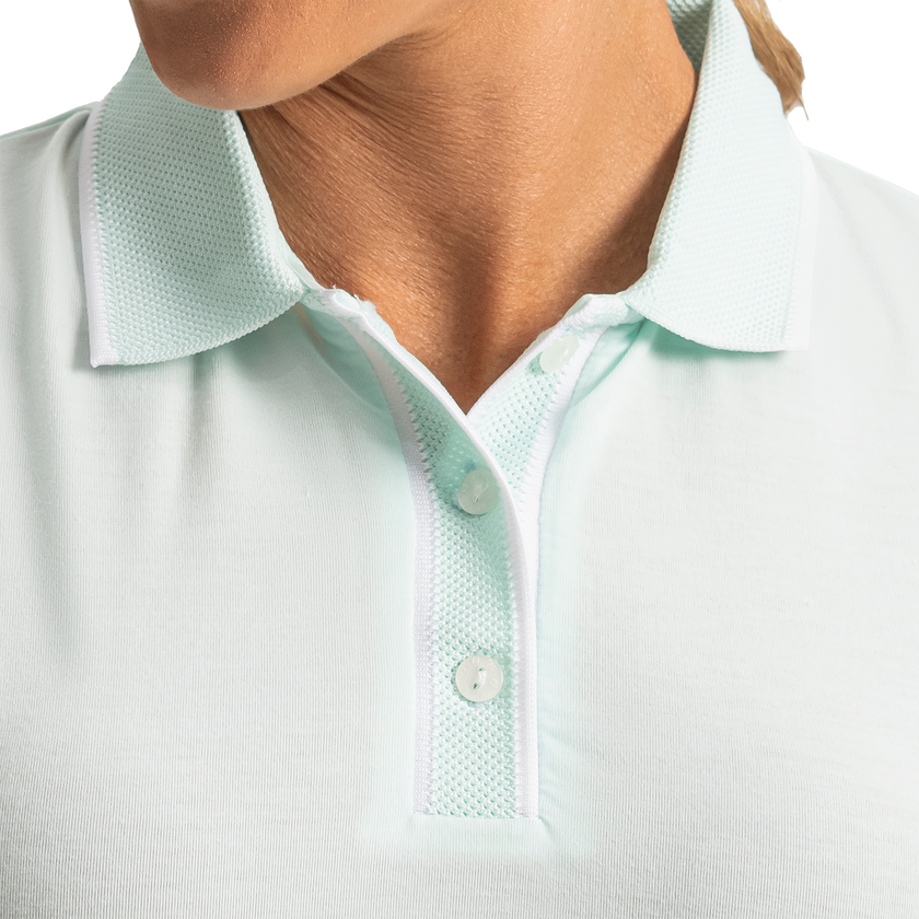 FootJoy Women's Cap Sleeve Polo - Glacial Blue