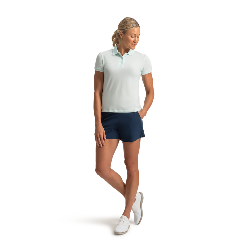 FootJoy Women's Cap Sleeve Polo - Glacial Blue