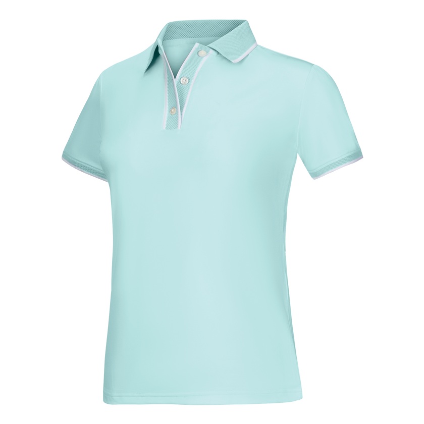 FootJoy Women's Cap Sleeve Polo - Glacial Blue