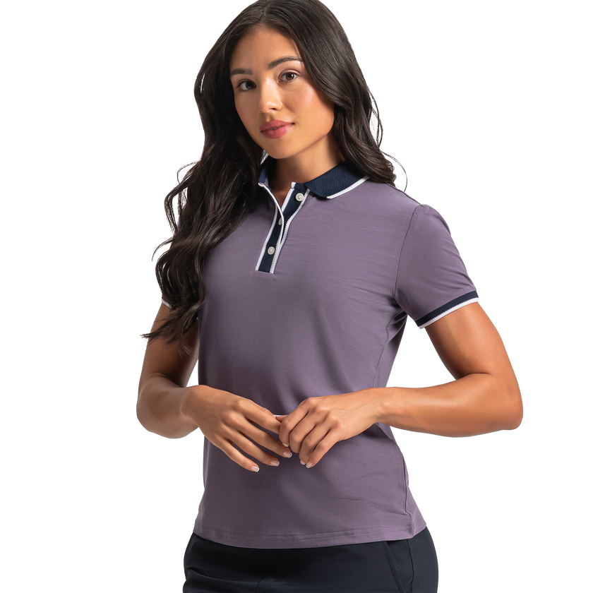 FootJoy Women's Cap Sleeve Polo - Dusty Violet