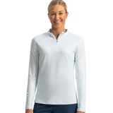 FootJoy Women's Quarter-Zip Long Sleeve Sun Shirt - Glacial Blue