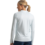 FootJoy Women's Quarter-Zip Long Sleeve Sun Shirt - Glacial Blue