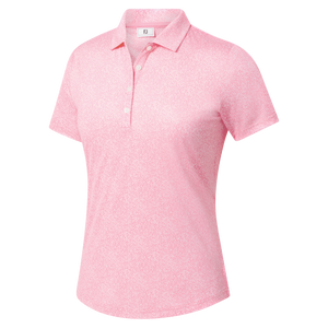 FootJoy Women's Stretch Lisle Speckle Print Polo