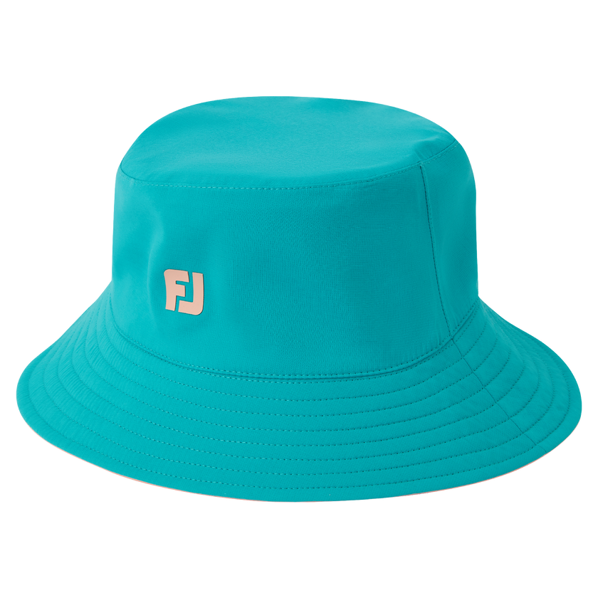 FootJoy Women's Reversible Bucket Hat - Teal / Peach