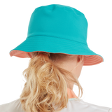 FootJoy Women's Reversible Bucket Hat - Teal / Peach