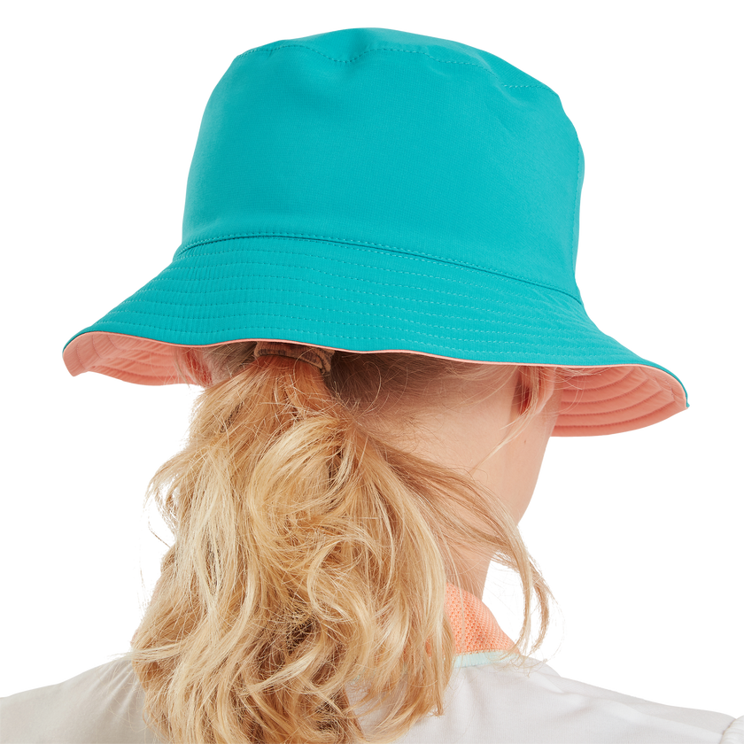FootJoy Women's Reversible Bucket Hat - Teal / Peach