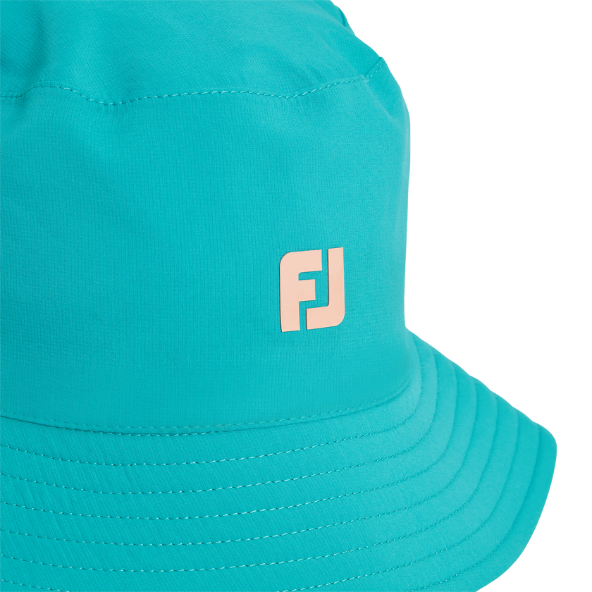 FootJoy Women's Reversible Bucket Hat - Teal / Peach