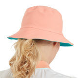 FootJoy Women's Reversible Bucket Hat - Teal / Peach