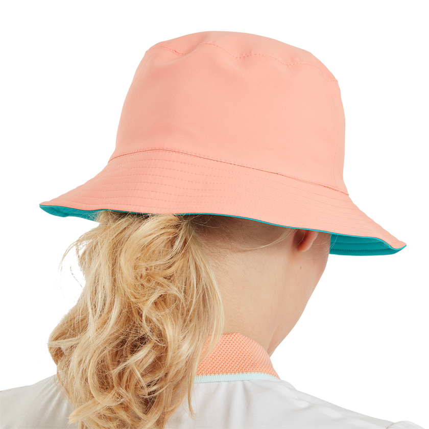 FootJoy Women's Reversible Bucket Hat - Teal / Peach