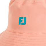FootJoy Women's Reversible Bucket Hat - Teal / Peach