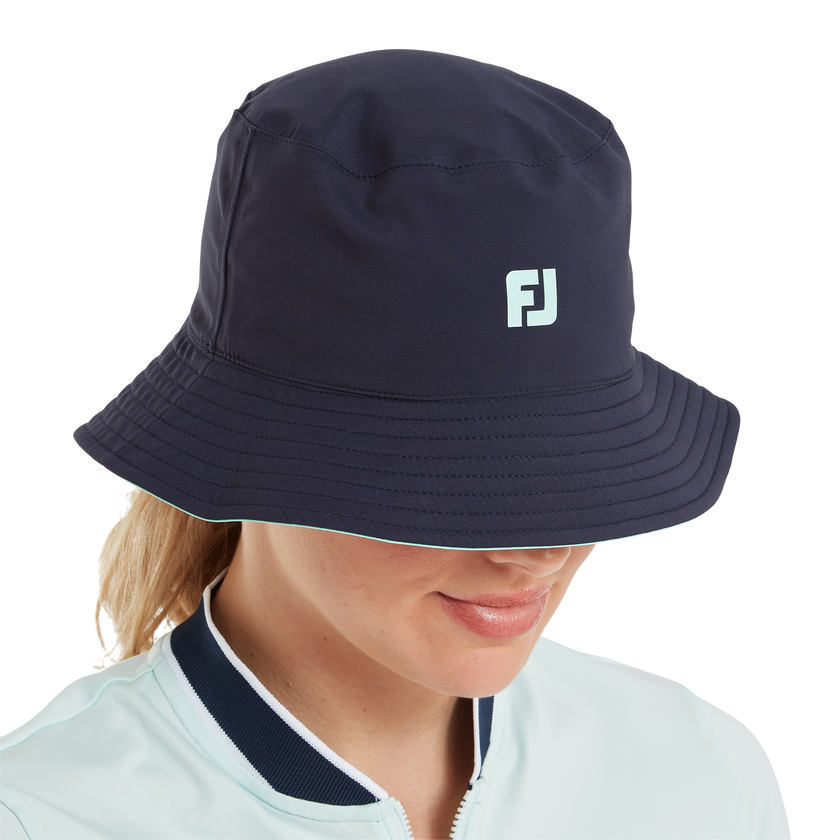 FootJoy Women's Bucket Hat - Navy/Glacial Blue