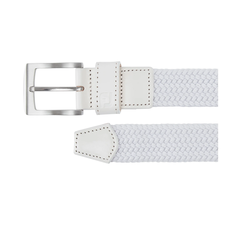 2024 FootJoy Men's Braided Belt - White