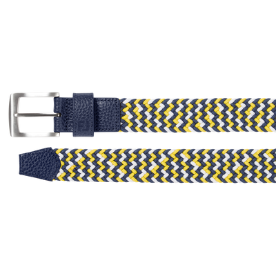 2025 FootJoy Men's Braided Belt - Navy/White/Taxi