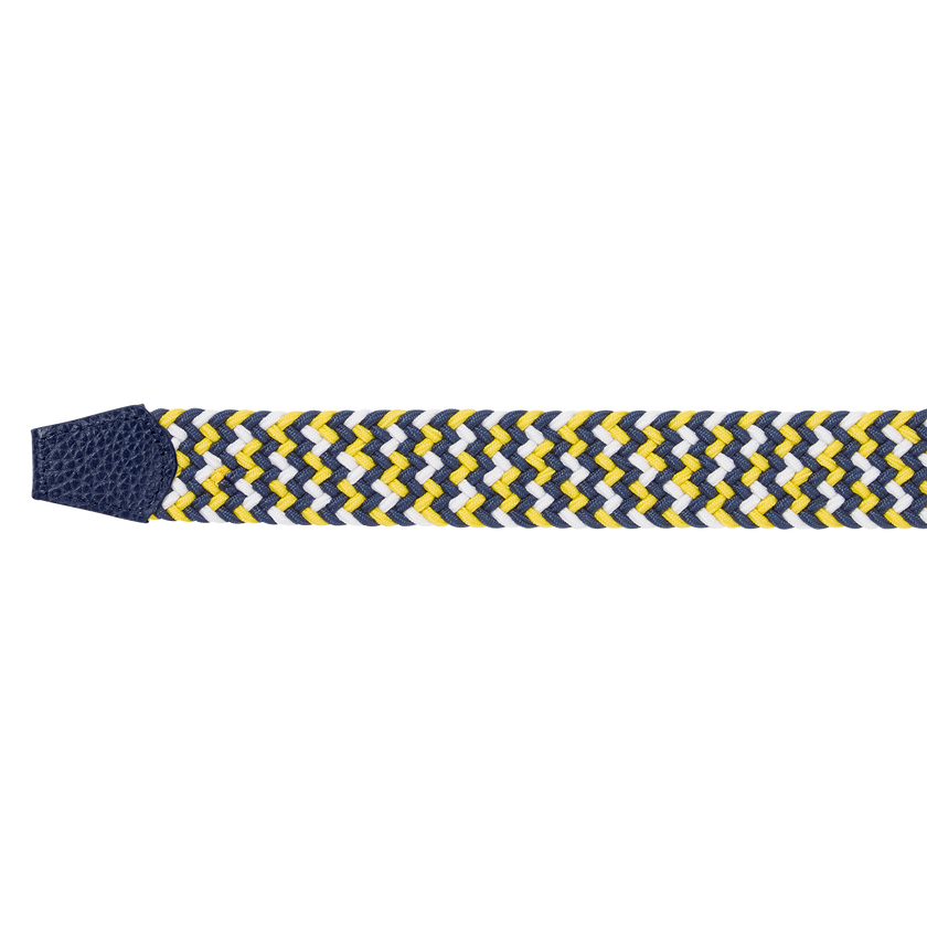 2025 FootJoy Men's Braided Belt - Navy/White/Taxi