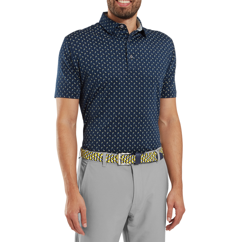 2025 FootJoy Men's Braided Belt - Navy/White/Taxi