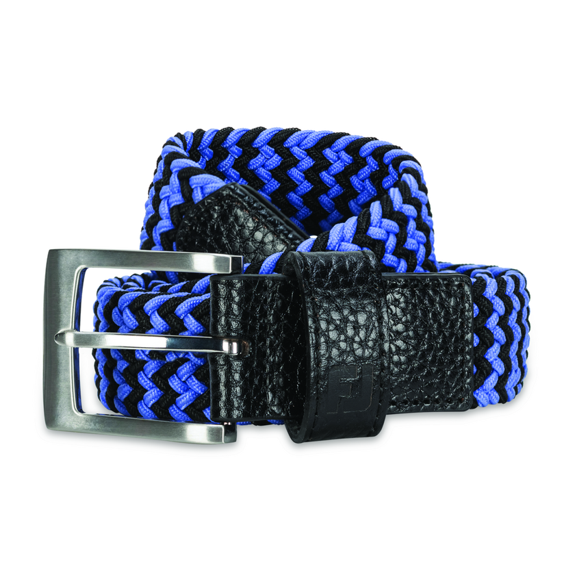 FootJoy Braided Belt - Black/Vivid Violet