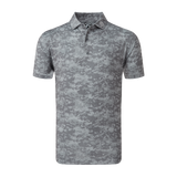 2023 FootJoy Mens Cloud Camo Print Polo - Lava