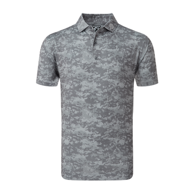 2023 FootJoy Mens Cloud Camo Print Polo - Lava