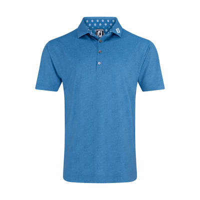 2024 FootJoy Texture Print Polo - Sapphire