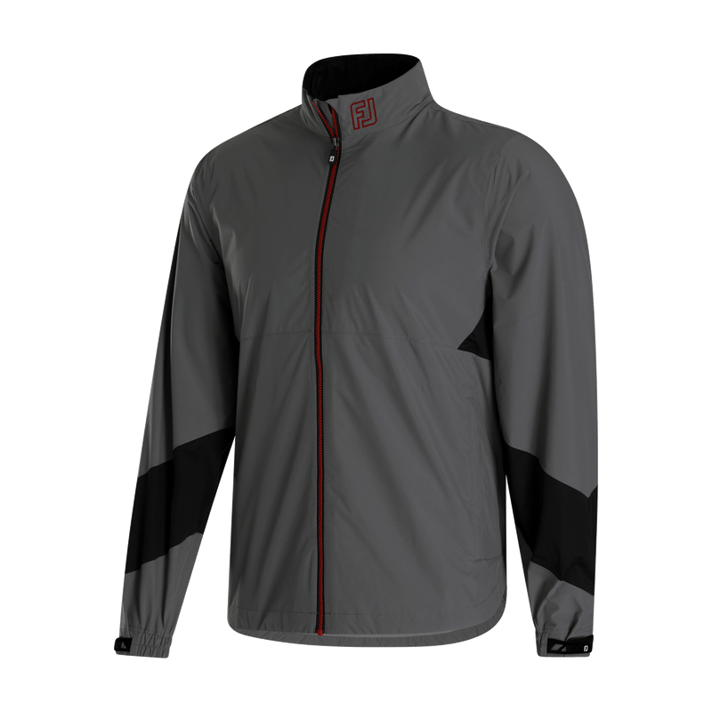 2024 FootJoy Men's Hydrolite X Long Sleeve Rain Jacket - Charcoal / Black