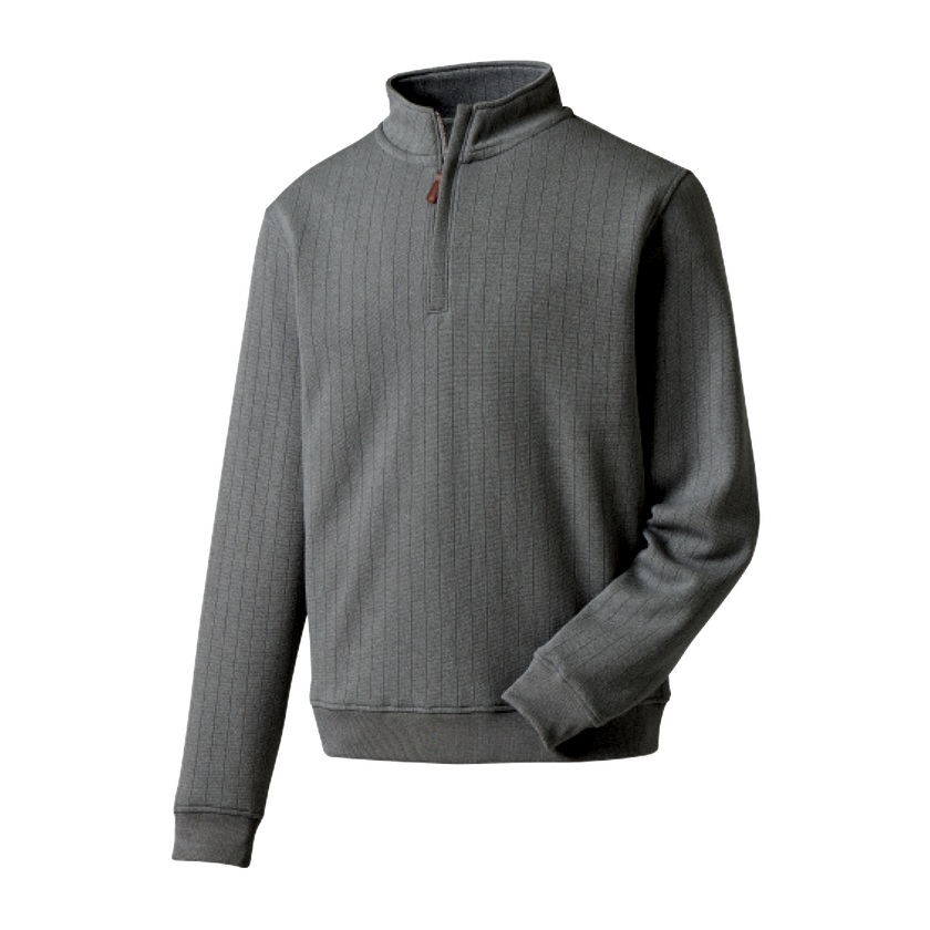 2024 FootJoy Men's Drop Needle Pullover Heather Charcoal – The