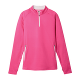 2024 FootJoy Women's Half Zip Printed Midlayer - Pink