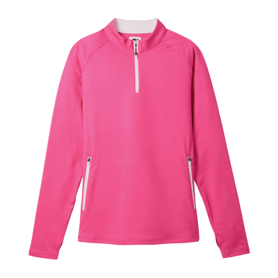 2024 FootJoy Women's Half Zip Printed Midlayer - Pink