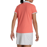 2024 FootJoy Women's Short Sleeve Print Polo - Peach