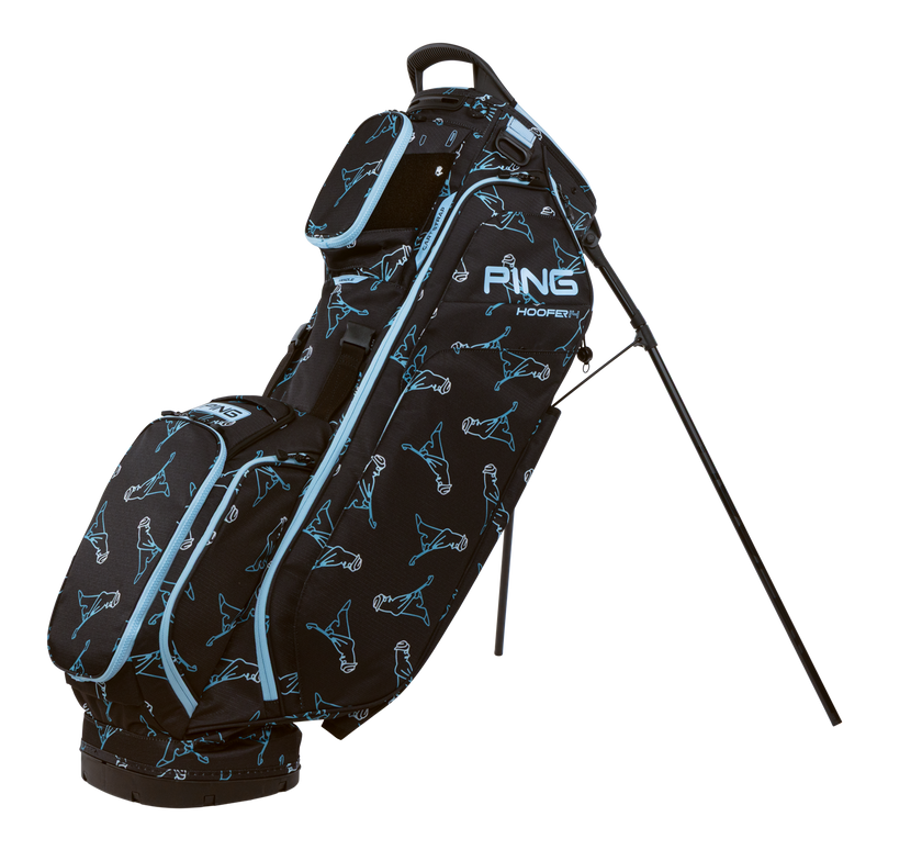 Ping Hoofer 14 Golf Bag - Mr Ping Black and Blue