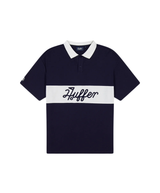 Huffer Golf Men's Par Line Short Sleeve Polo - Navy/Chalk