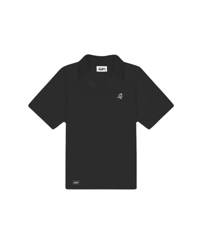 Huffer Golf Women's Tech Birdie Short Sleeve Polo - Black