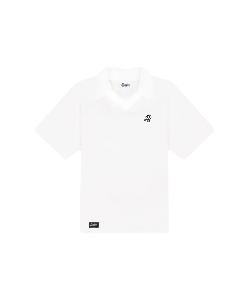 Huffer Golf Women's Tech Birdie Short Sleeve Polo - Chalk