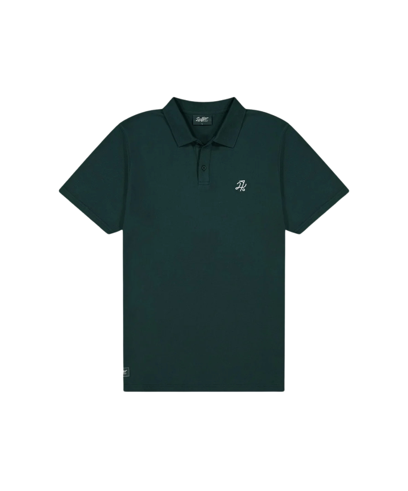 Huffer Men's Classic Short Sleeve Polo - Golf Green