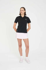 Huffer Golf Women's Tech Birdie Short Sleeve Polo - Black