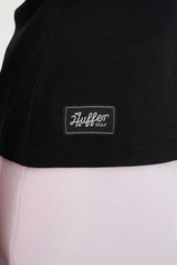 Huffer Golf Women's Tech Birdie Short Sleeve Polo - Black