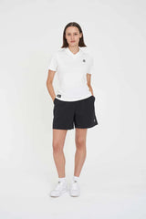 Huffer Golf Women's Tech Birdie Short Sleeve Polo - Chalk