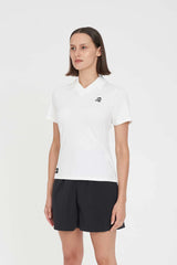 Huffer Golf Women's Tech Birdie Short Sleeve Polo - Chalk