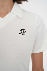 Huffer Golf Women's Tech Birdie Short Sleeve Polo - Chalk