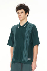 2025 Huffer Men's Knit Shirt - Golf Green
