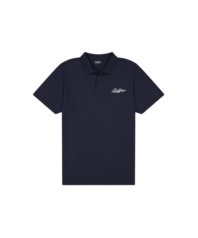 Huffer Men's Par Short Sleeve Polo - Navy