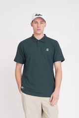 2025 Huffer Men's Classic Short Sleeve Polo - Golf Green