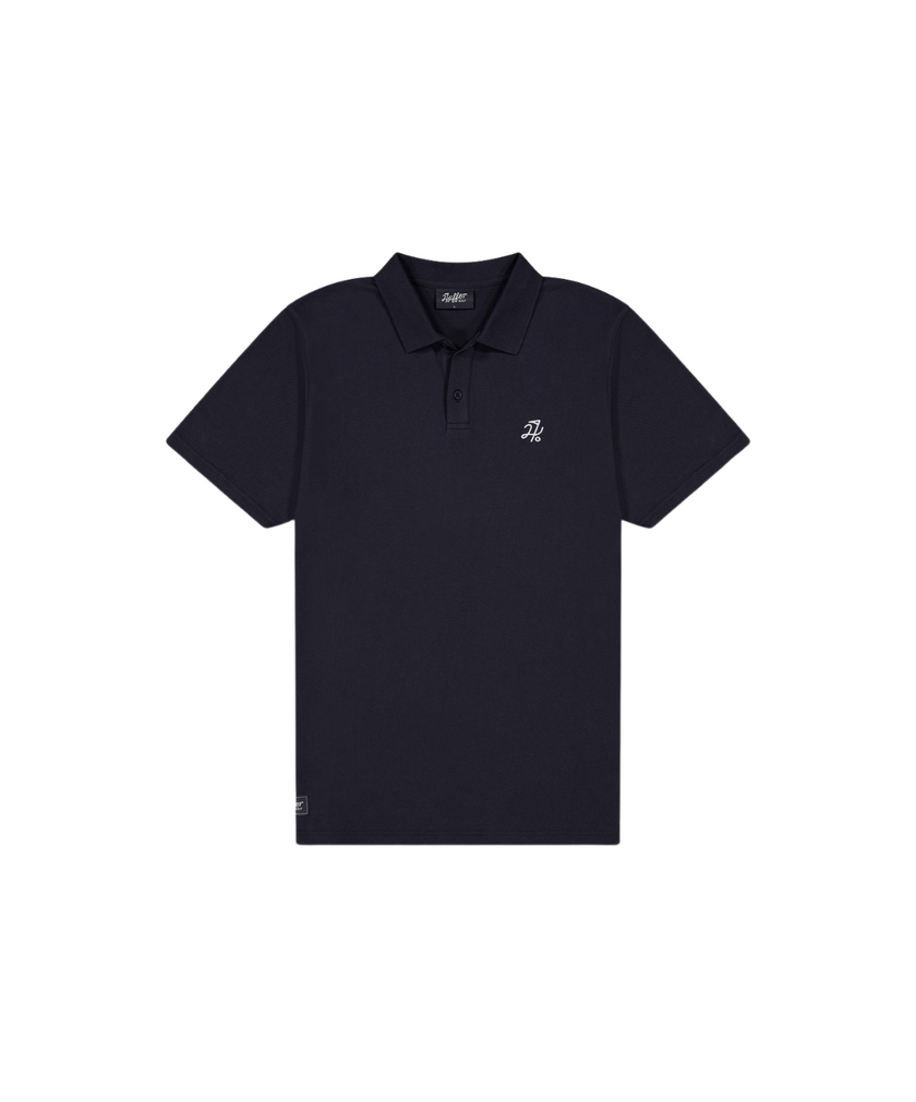 Huffer Men's Classic Short Sleeve Polo - Navy
