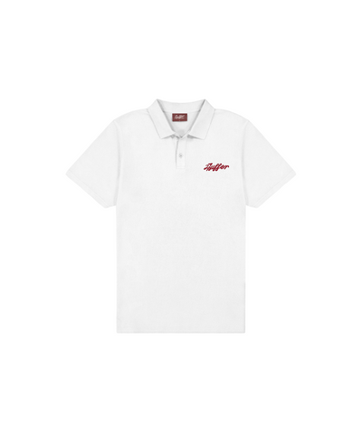 Huffer Men's Classic Short Sleeve Polo - Chalk