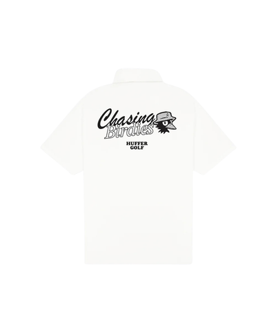 Huffer Golf Men's Classic Short Sleeve Polo/Chase - Chalk