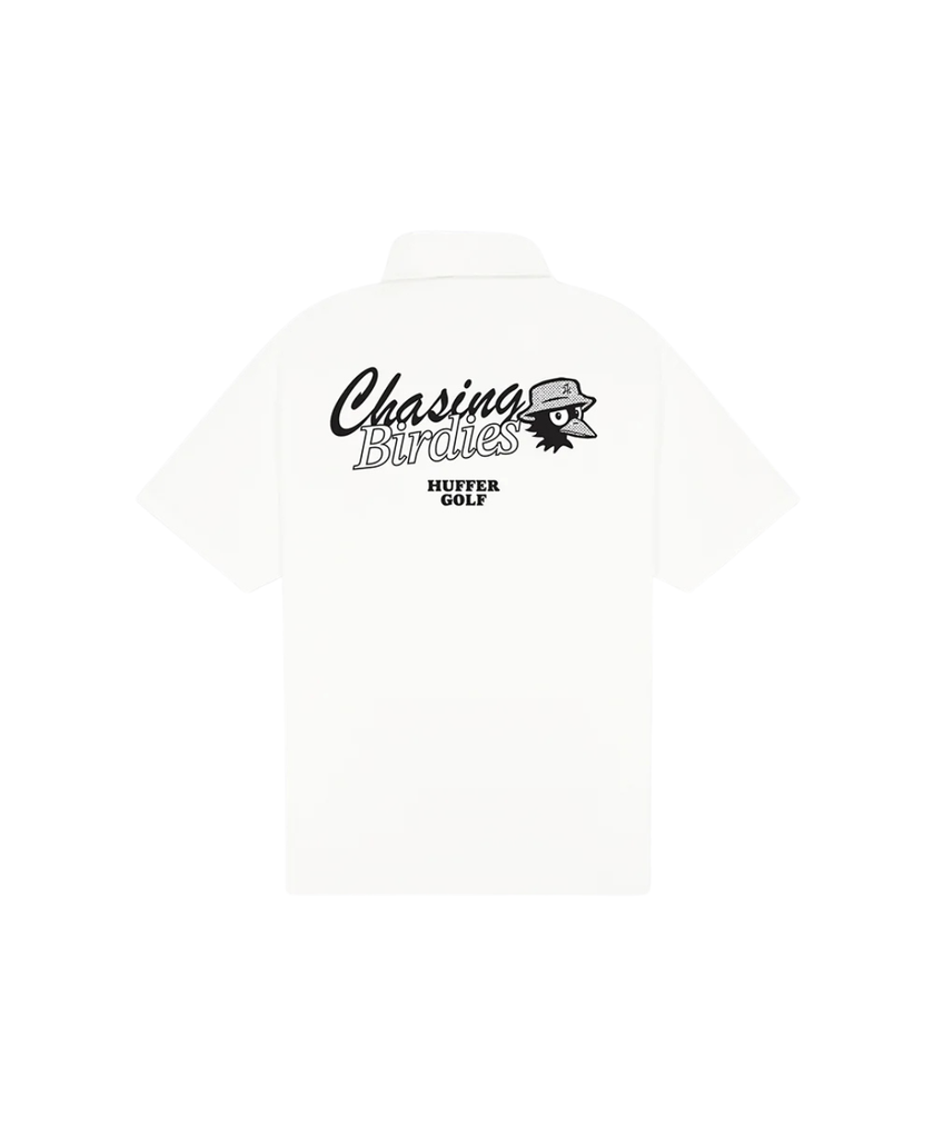Huffer Golf Men's Classic Short Sleeve Polo/Chase - Chalk