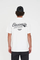 Huffer Golf Men's Classic Short Sleeve Polo/Chase - Chalk