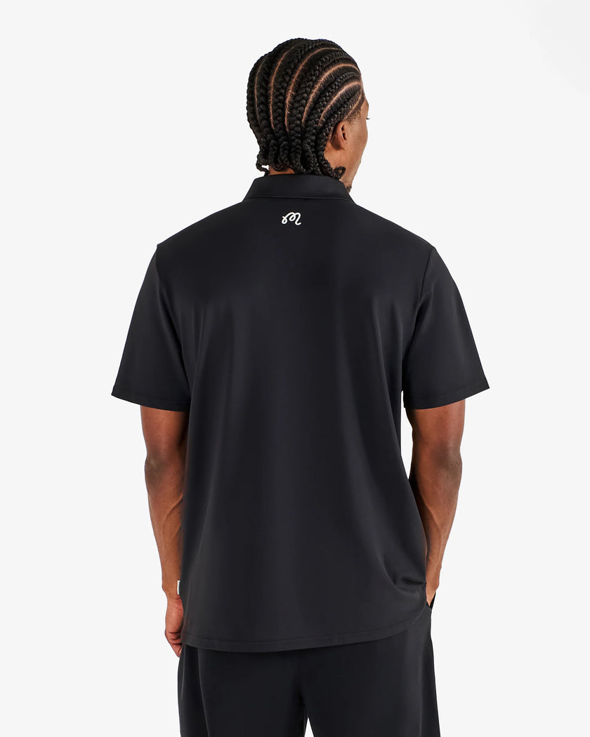 Malbon Men's Block Placket Polo